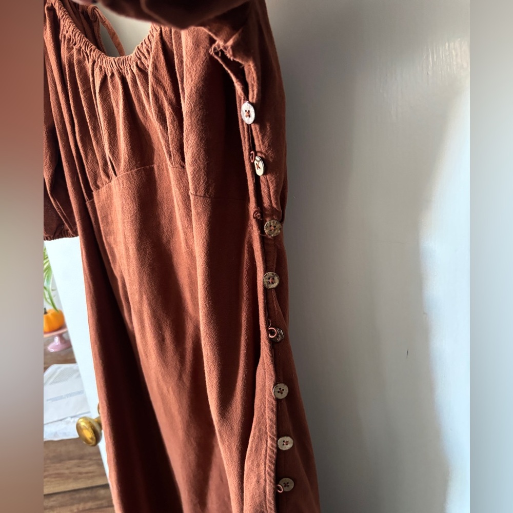 Free People Rust Midi Dress - Picture 3 of 6